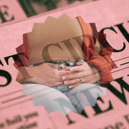 1st Circuit Vaginal Mesh News headline featuring a woman with pelvic pain