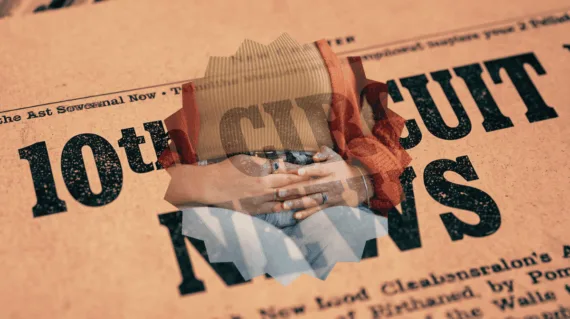 10th Circuit Vaginal Mesh News headline featuring a woman with pelvic pain