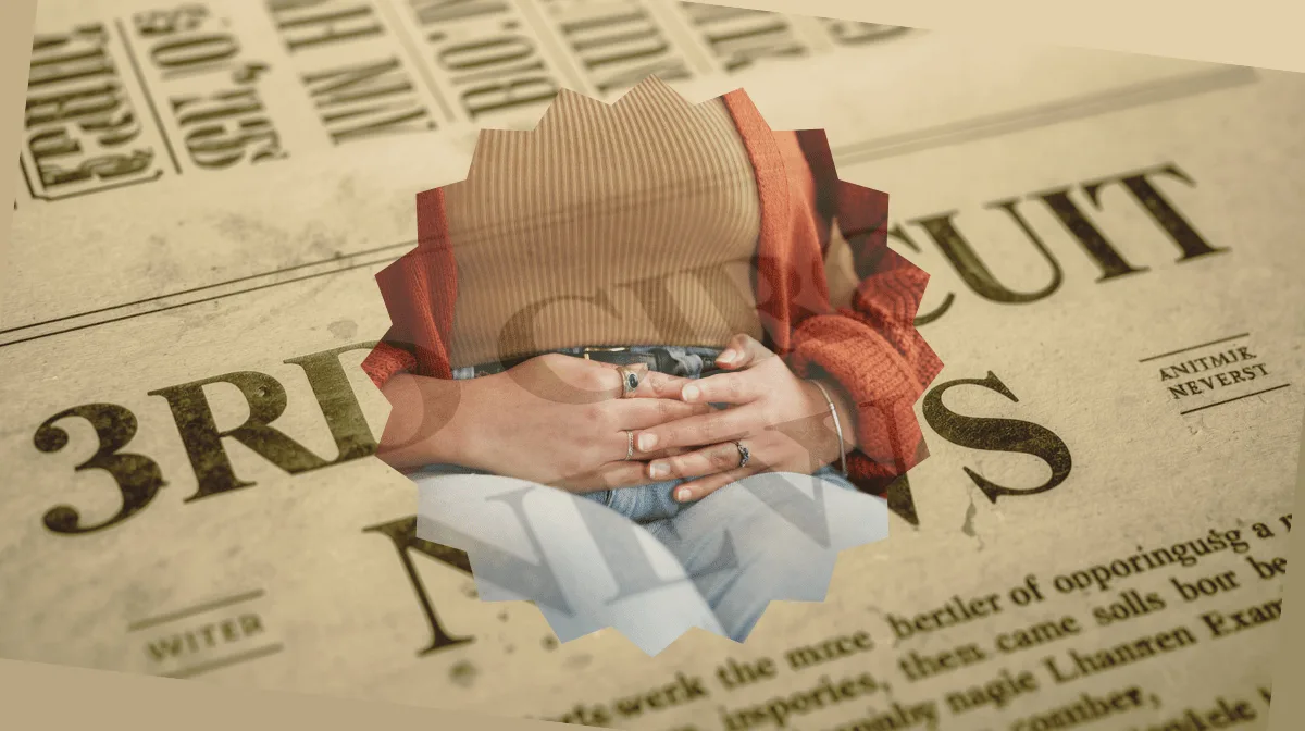 3rd Circuit Vaginal Mesh News headline featuring a woman with pelvic pain